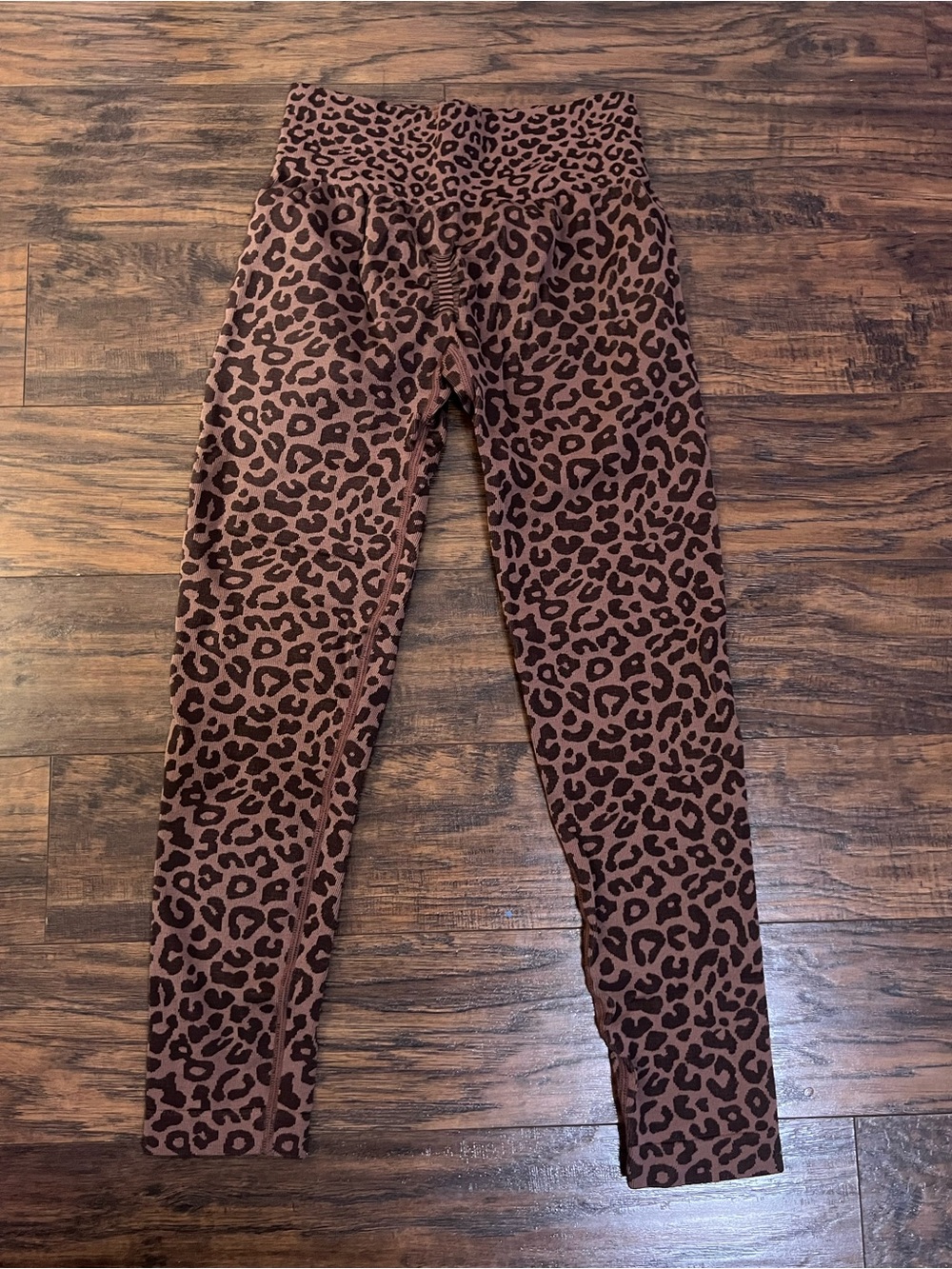 SHEIN Brown Leopard Print High-Waist Leggings